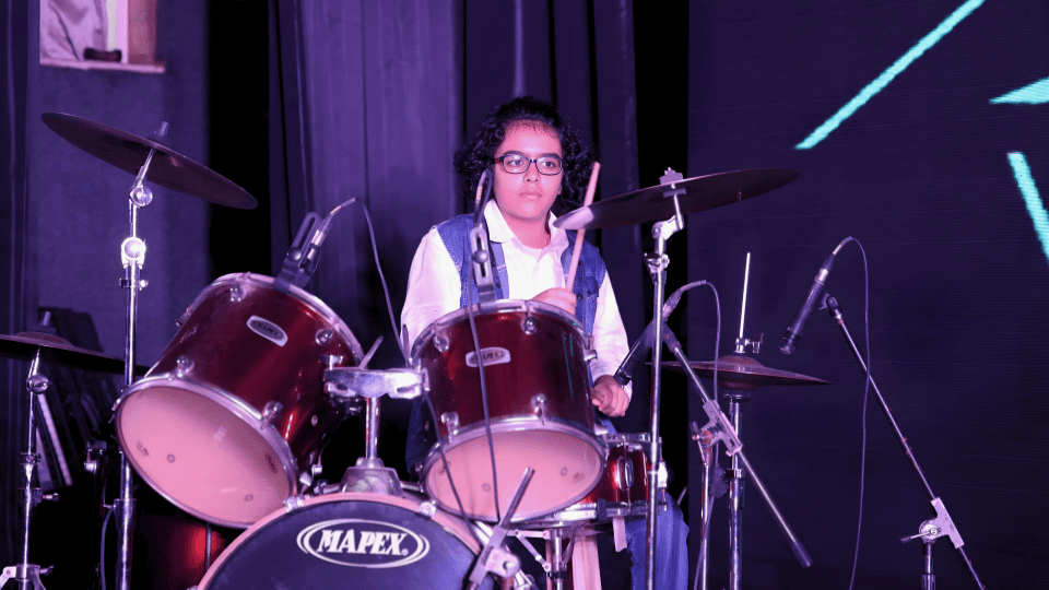 Drums Performance - Dhwani Kala Mahotsav - Best Drum Classes in Gurgaon | Dhwani Sangget